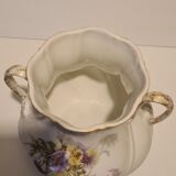 Vase à anses Porcelaine RL décor floral