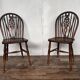 Pair of 2 vintage Ercol dining room bistro chairs, 1950s