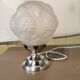 Art Deco lamp with hydrangeas