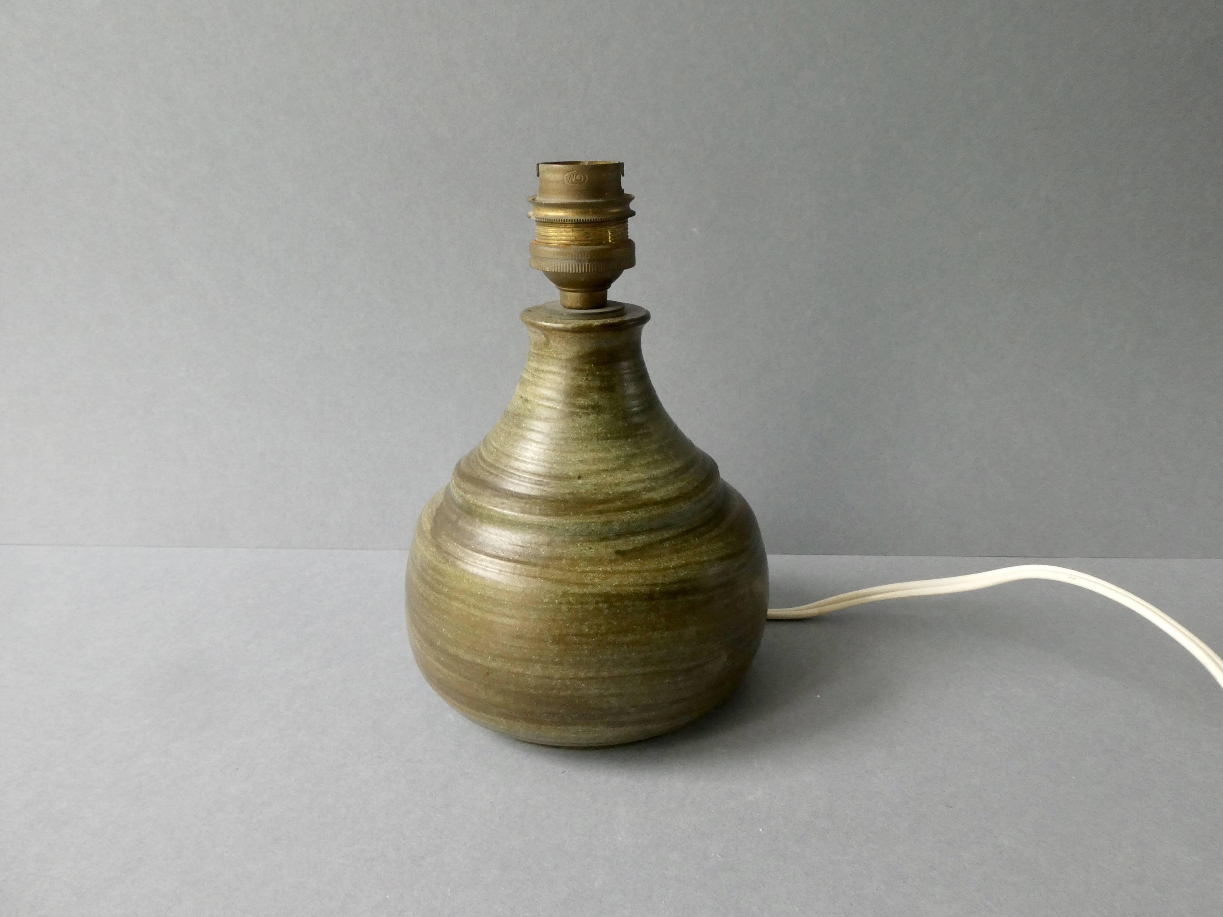 Ceramic lamp by Helga Ostergaard, Danmark, 1960s