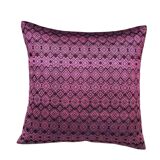 Burgundy and pink Kachin cushion cover (RIDA)