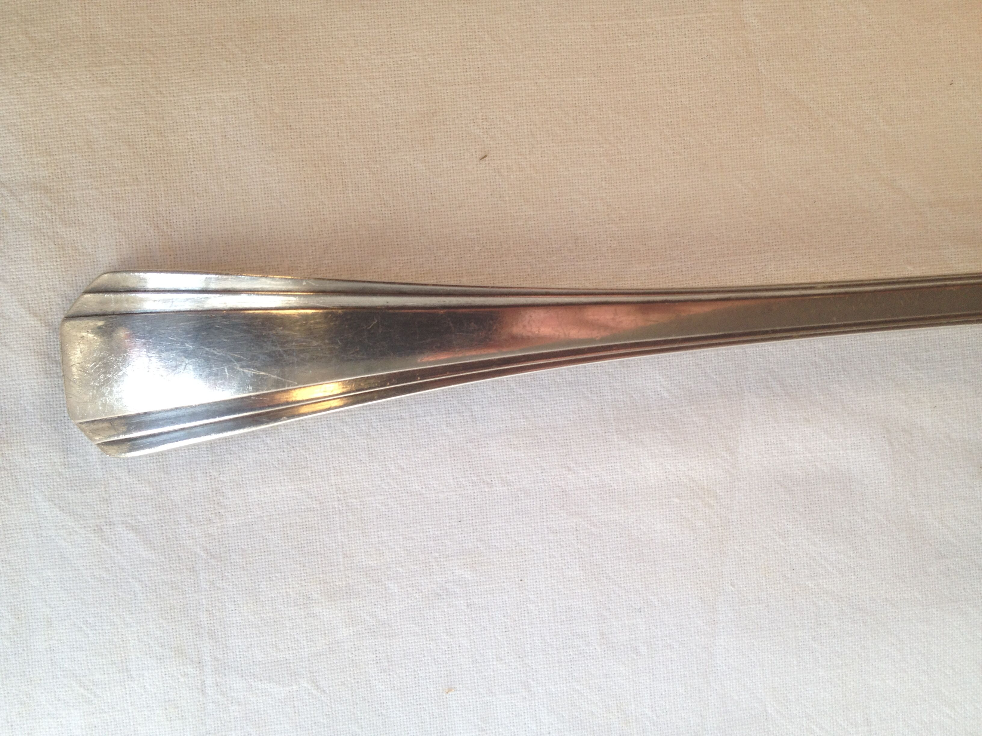 Cream ladle, Christofle, Boreal model in silver metal