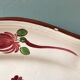 Flat oval islettes decorated with rooster 19th