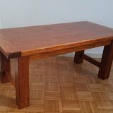 Solid blond oak coffee table