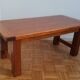 Solid blond oak coffee table