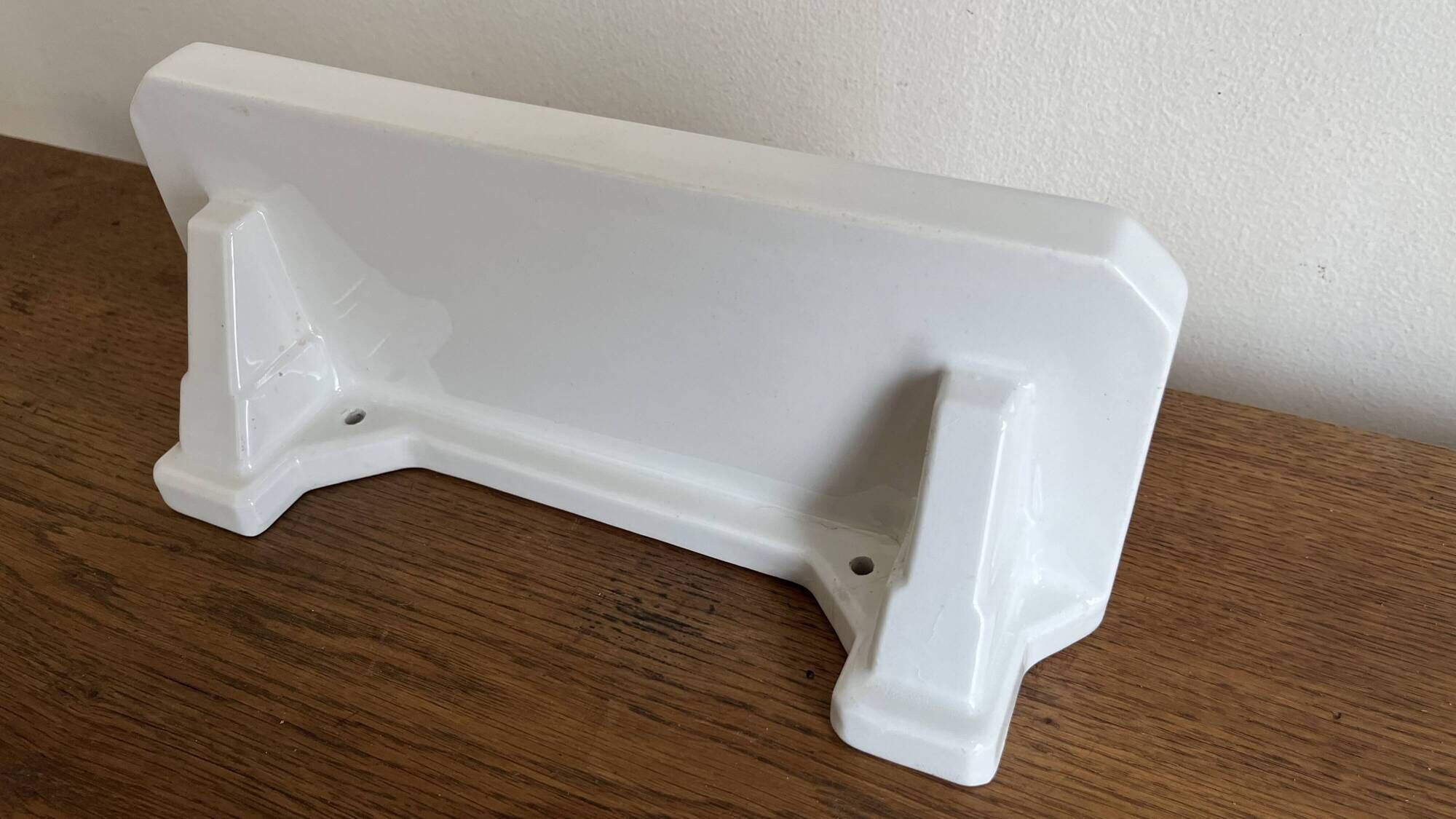 XS shelf tablet in white porcelain 1950 L30cm