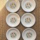 6 assiettes à dessert Salins motifs style Lurçat