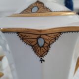 Service à cafe art deco porcelaine de Limoges ancien