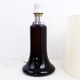 Black glass lamp base 1970