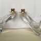 Paire de chandeliers en cristal