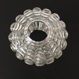 Worked transparent glass tulip