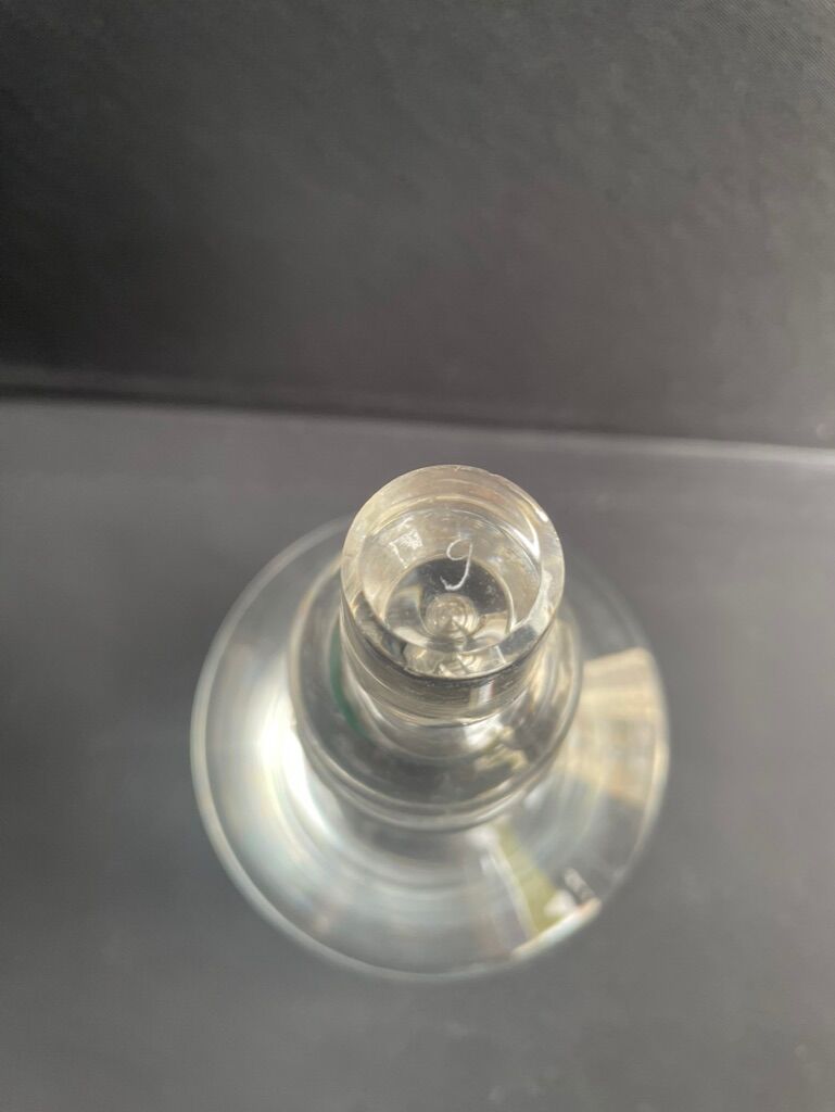 Saint Louis service Azur plain stamped decanter