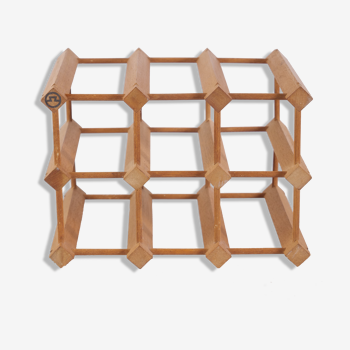 Porte bouteilles en bois style scandinave