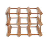 Scandinavian style wooden bottle holder