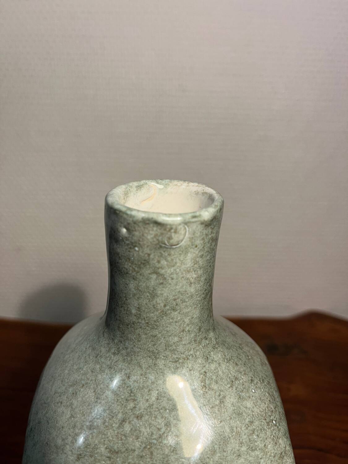 Handmade ceramic vase craft work