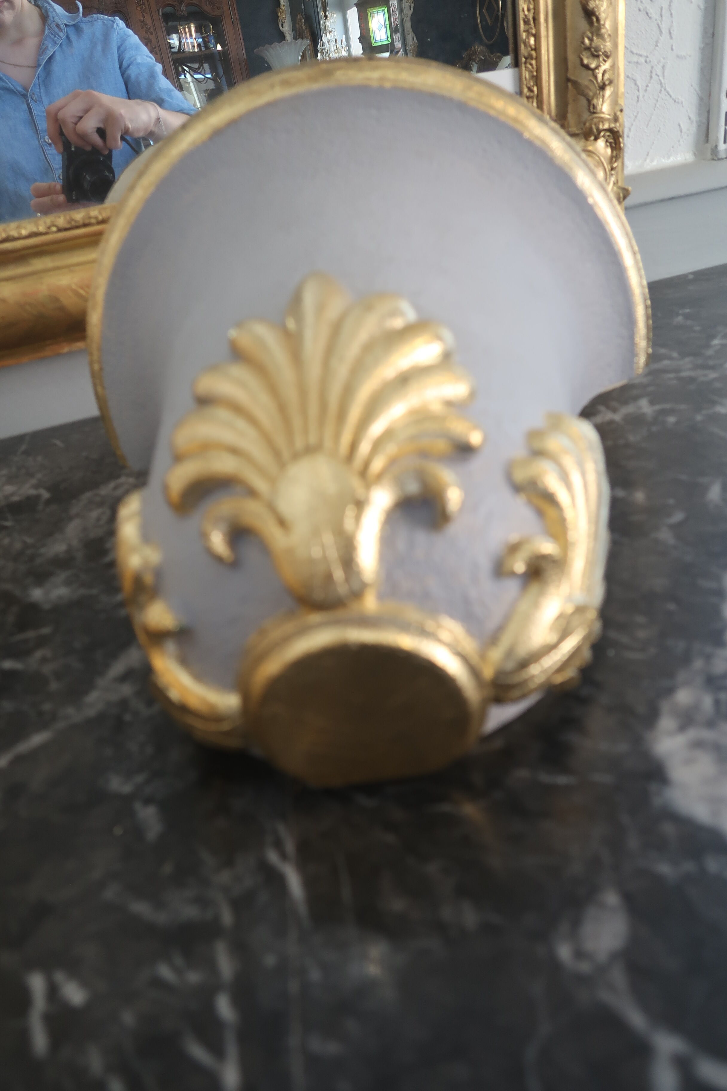 Pair of empire style wall lamps