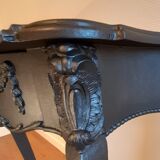 Console baroque noir acier