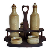 Stoneware condiment service