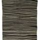 Turkish Kilim Konya Vintage 154x260 cm Beige Black Stripes