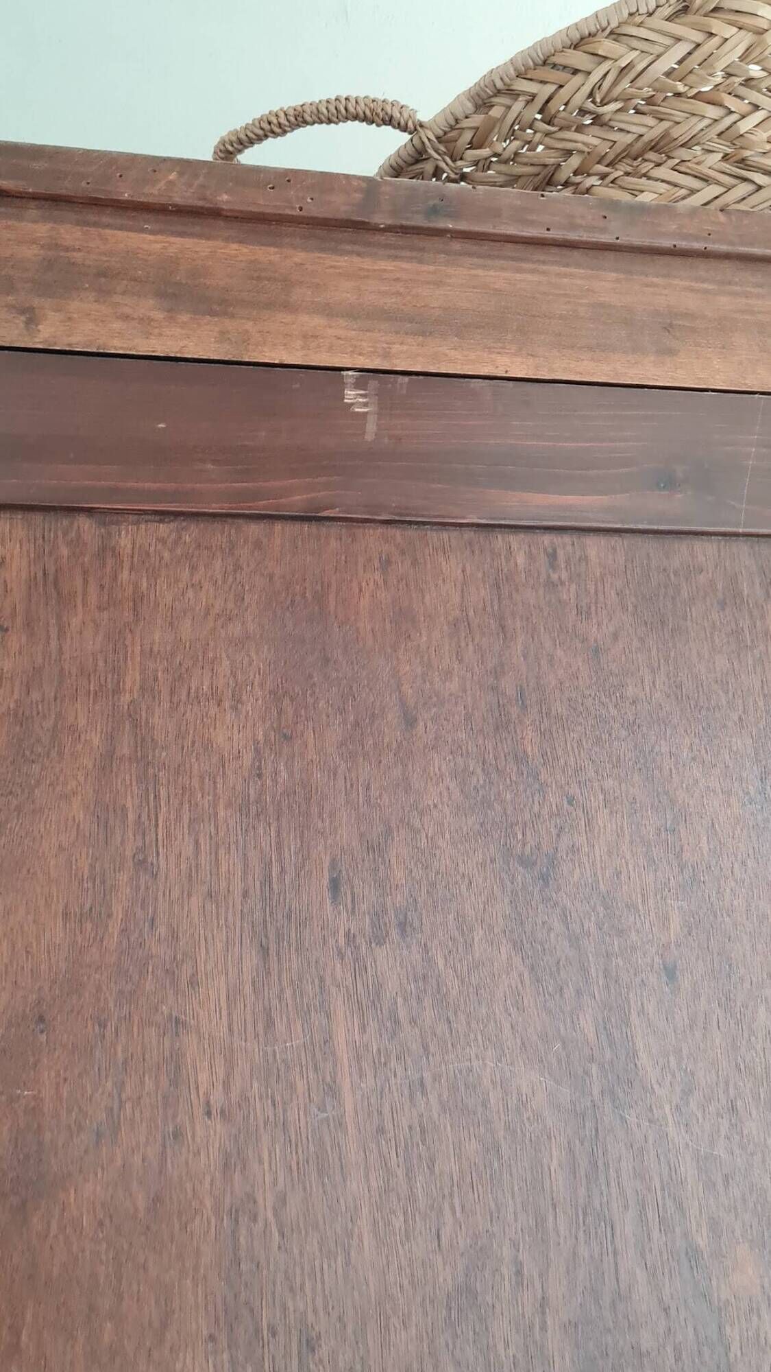 Antique Parisian wardrobe with one door.