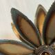 Metal flower wall light