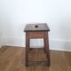 Ancien tabouret d'atelier en bois - 1940