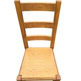 Set of 6 solid wood dining chairs