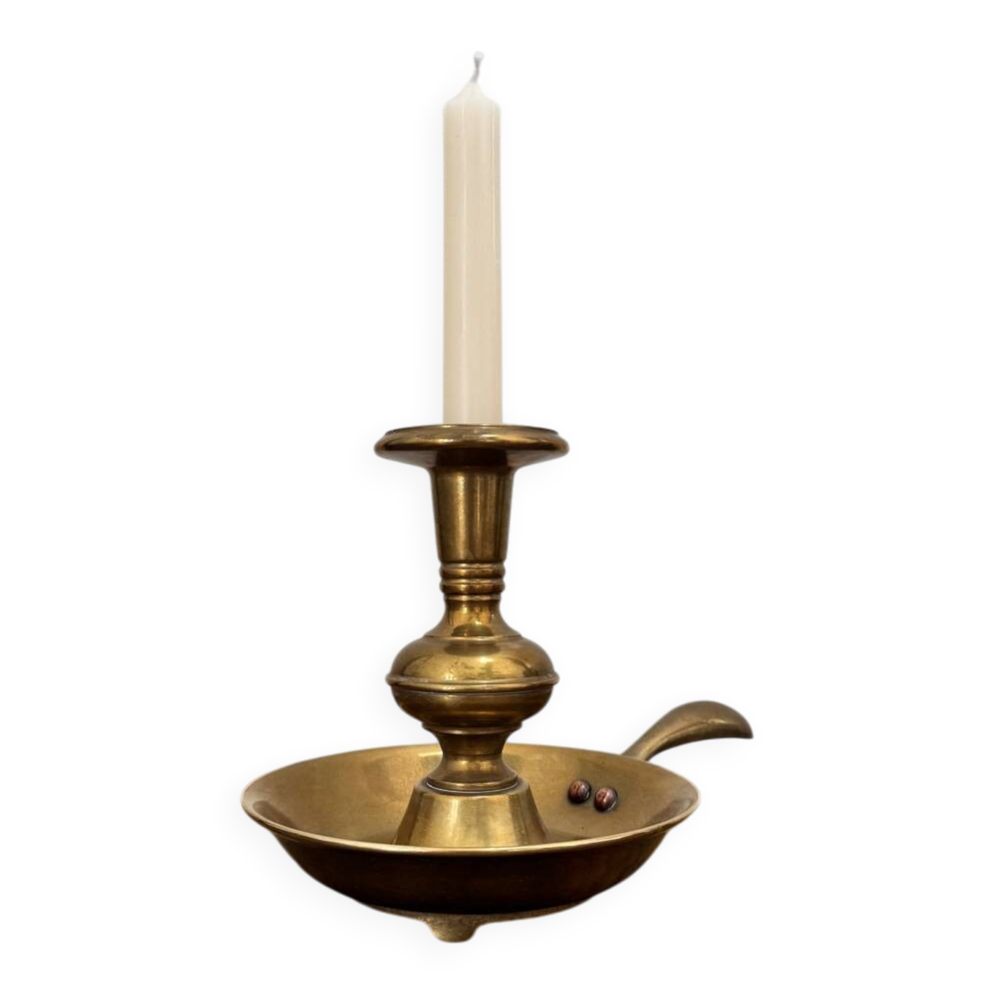 Brass hand candlestick