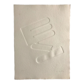Signed and numbered print by Jean Legros, Geometric relief I, 1972