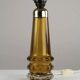 Amber & Clear Glass Table Lamp – Sweden, 1960s/1970s