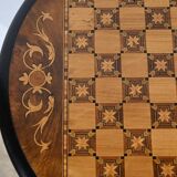 Trumpet Table for Work and Games, Walnut – Late 19th Century