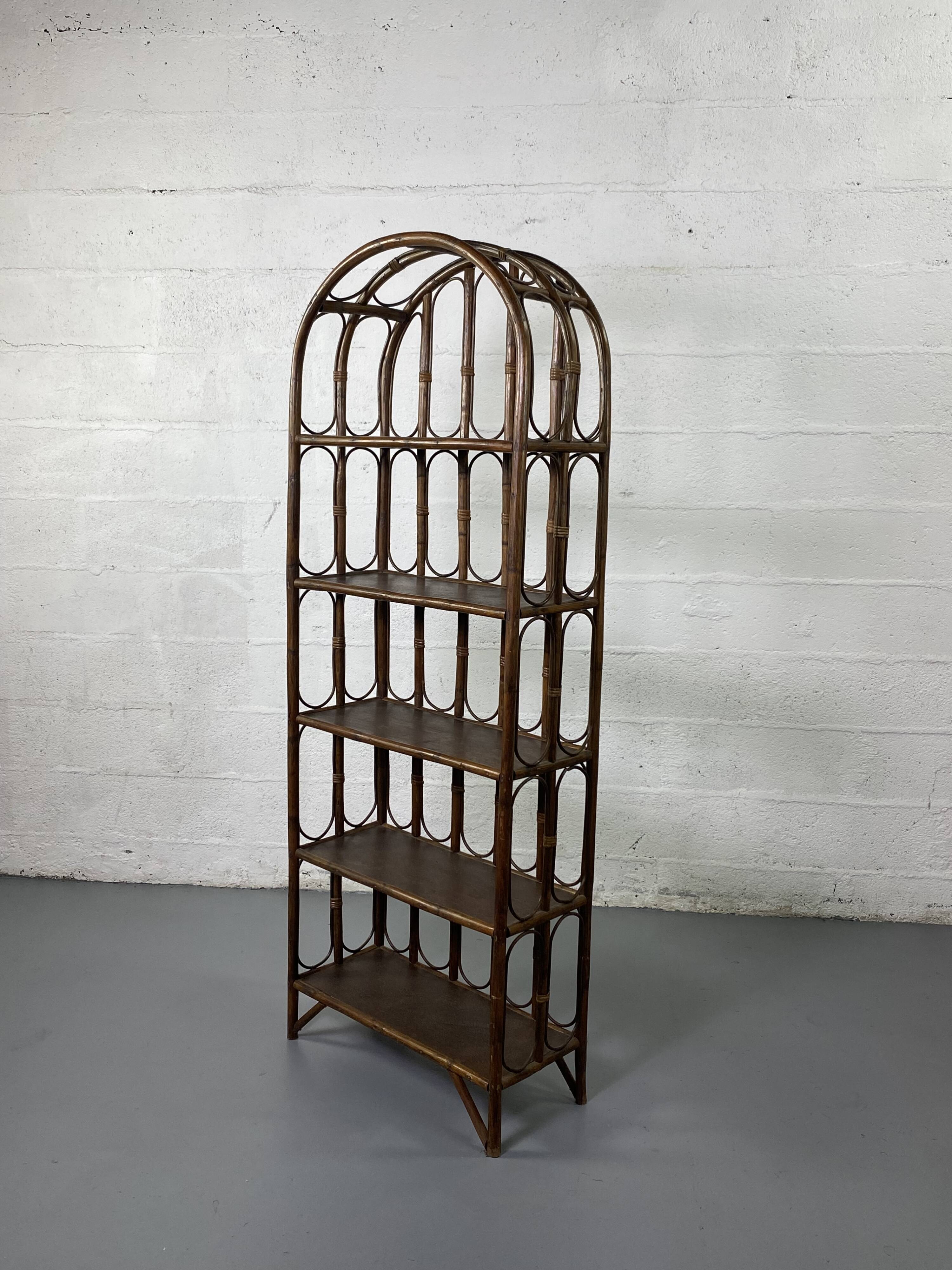 Rattan shelf