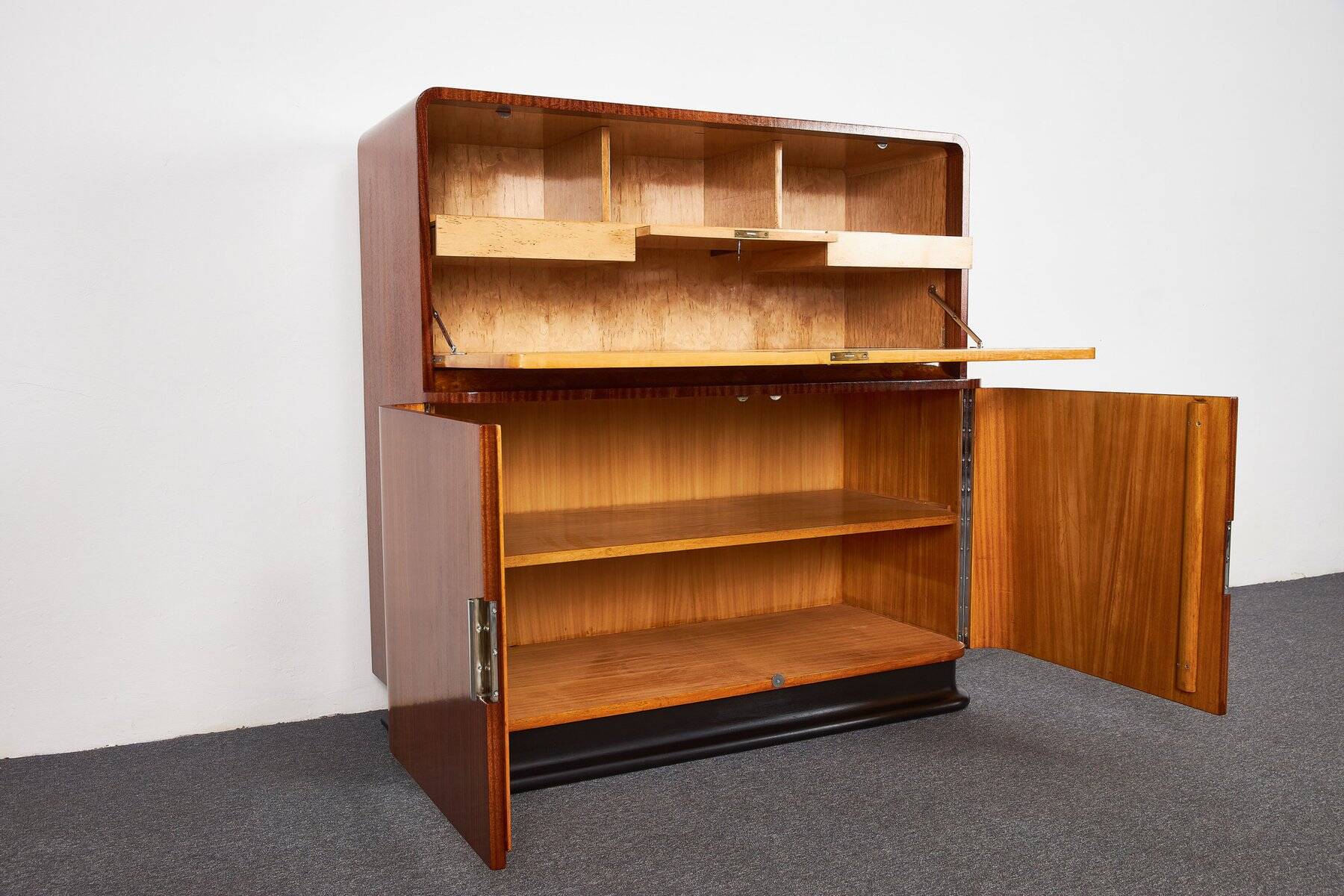 Cabinet de secrétaire Art déco par Jindrich Halabala pour Up Závody, années 1930