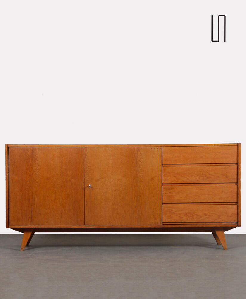 Wooden sideboard by Jiroutek for Interier Praha, U-460, 1960