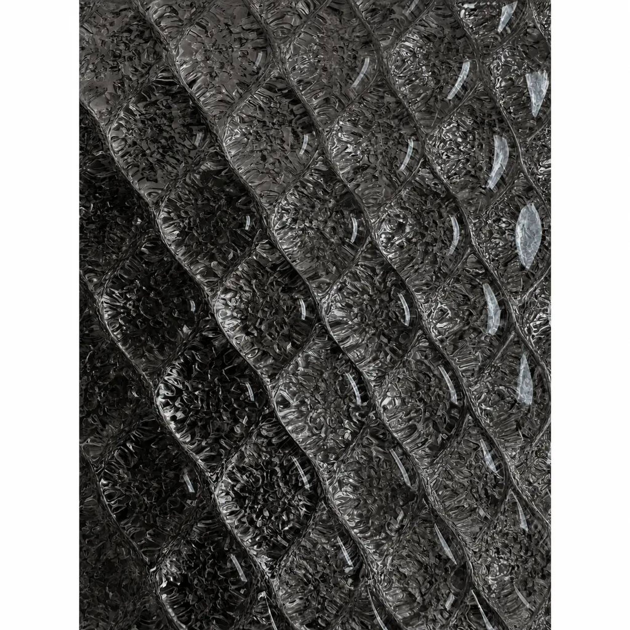 Modern Italian Gray “Graniglia” Rhombus Murano Glass Sconces, Pair