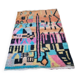 Handmade wool berber rug 150 x 100 cm