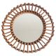 Miroir en bambou en forme de soleil du milieu du siècle, France, style Franco Albini, années 1950.