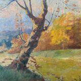 Tableau HST "Un coin de Provence" impressionniste XIX° siècle signé ?