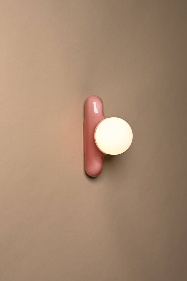 Prickly pear mono - émail vieux rose