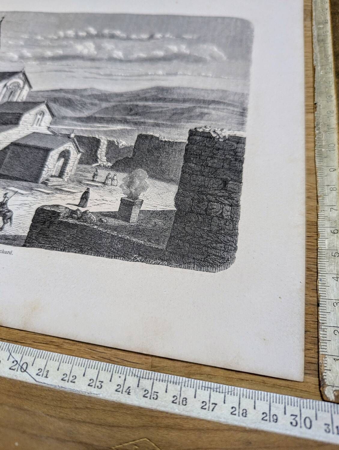 Cathedral of Svetitskhoveli, Georgia. Printed in 1861.