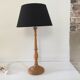 High lamp in vintage turned wood