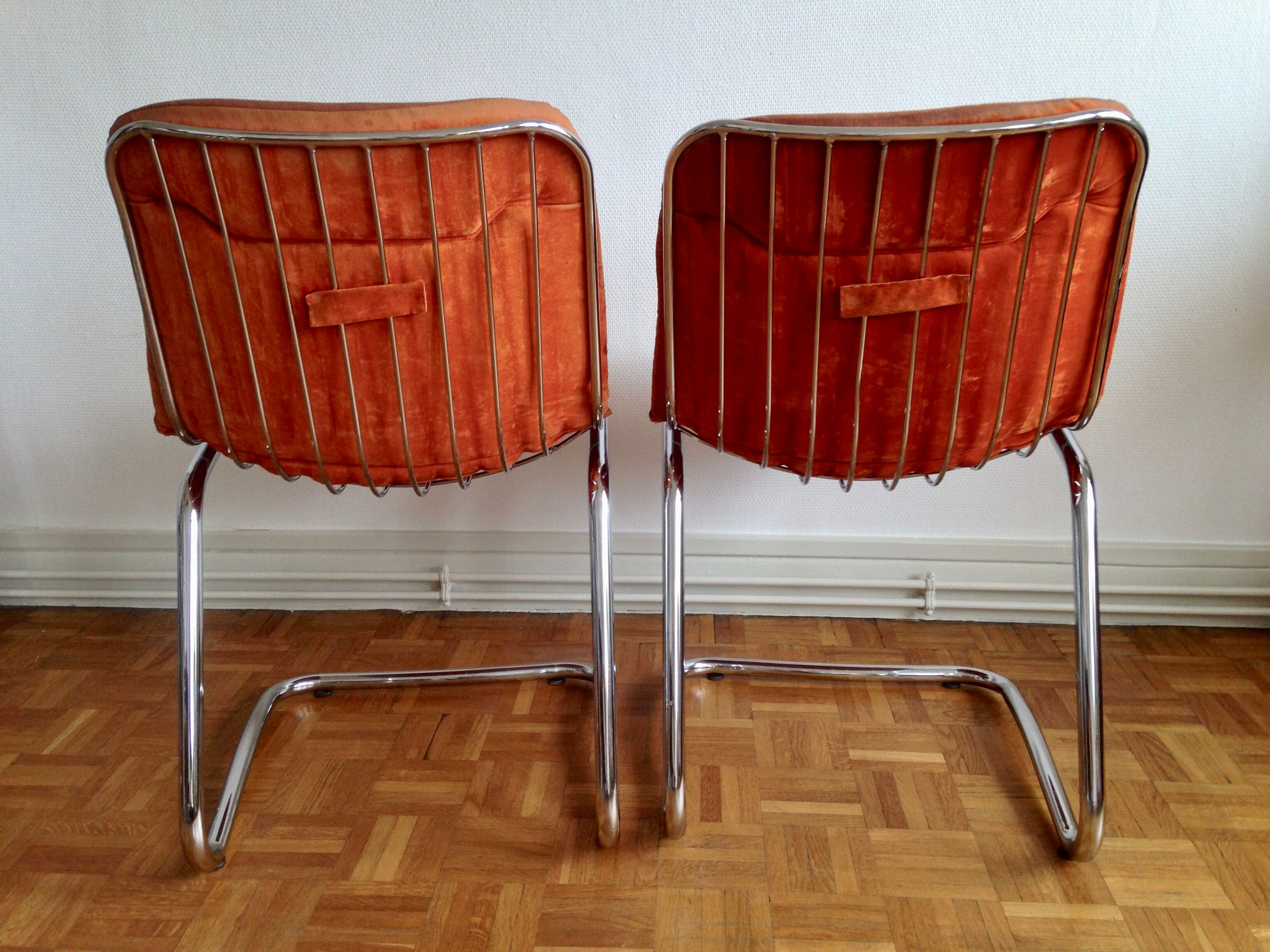 4 chairs by Gastone Rinaldi for Rima 1970