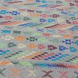 Multicolored ethnic carpet 130x207cm