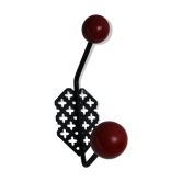 Two-ball patère
