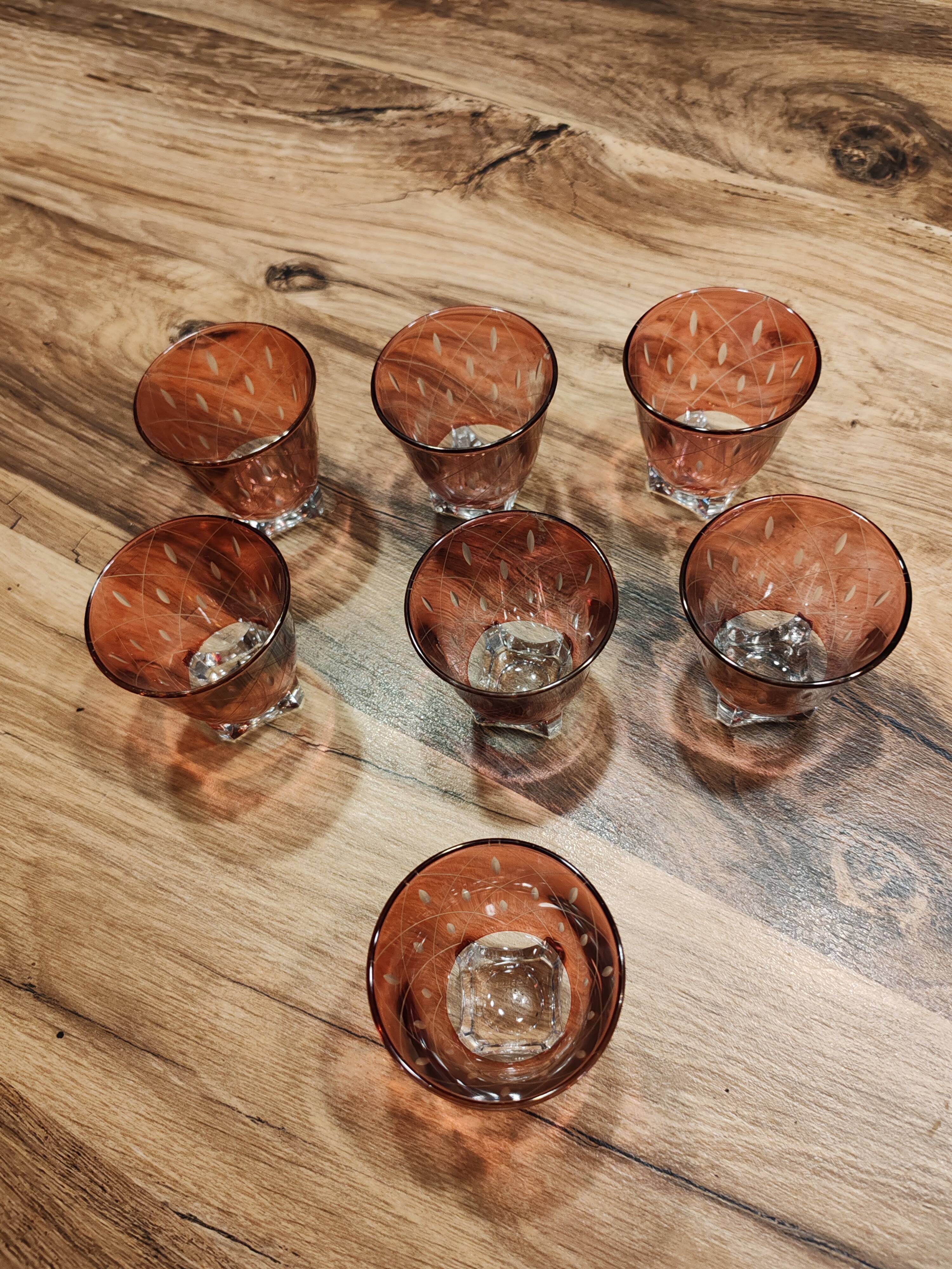 Vintage liqueur glasses