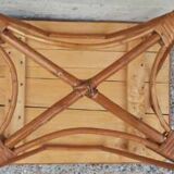 Vintage wicker rattan table