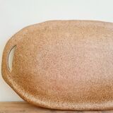 2 blue stoneware dishes