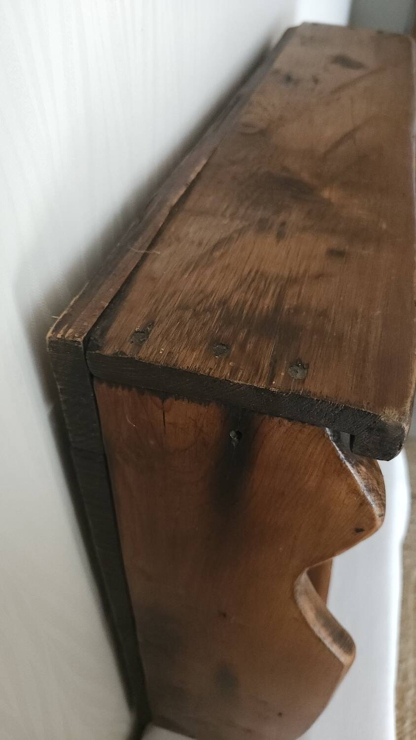 Old country wall shelf