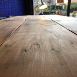 Farm table on trestles
