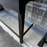 Pair of black patinated consoles